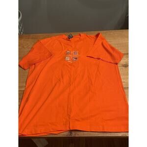Vintage Embroidere Cozumel Mexico Tshirt XXL Orange Vacation